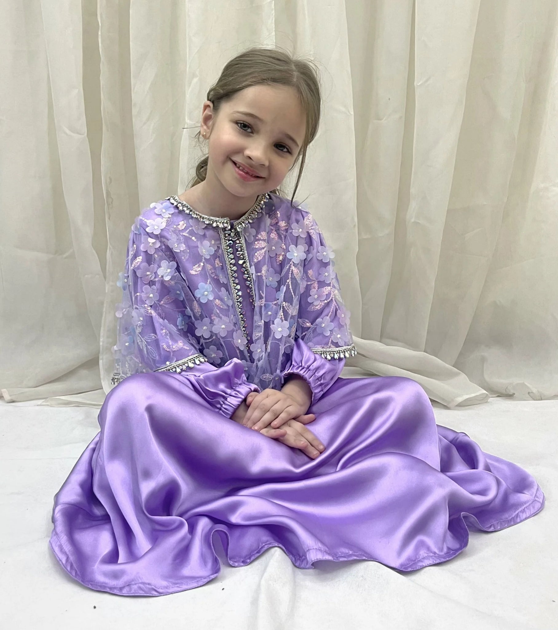 Floral cape Lavender Frock