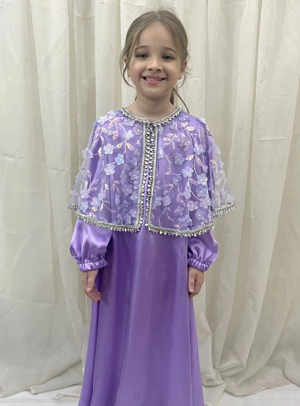 Floral cape Lavender Frock