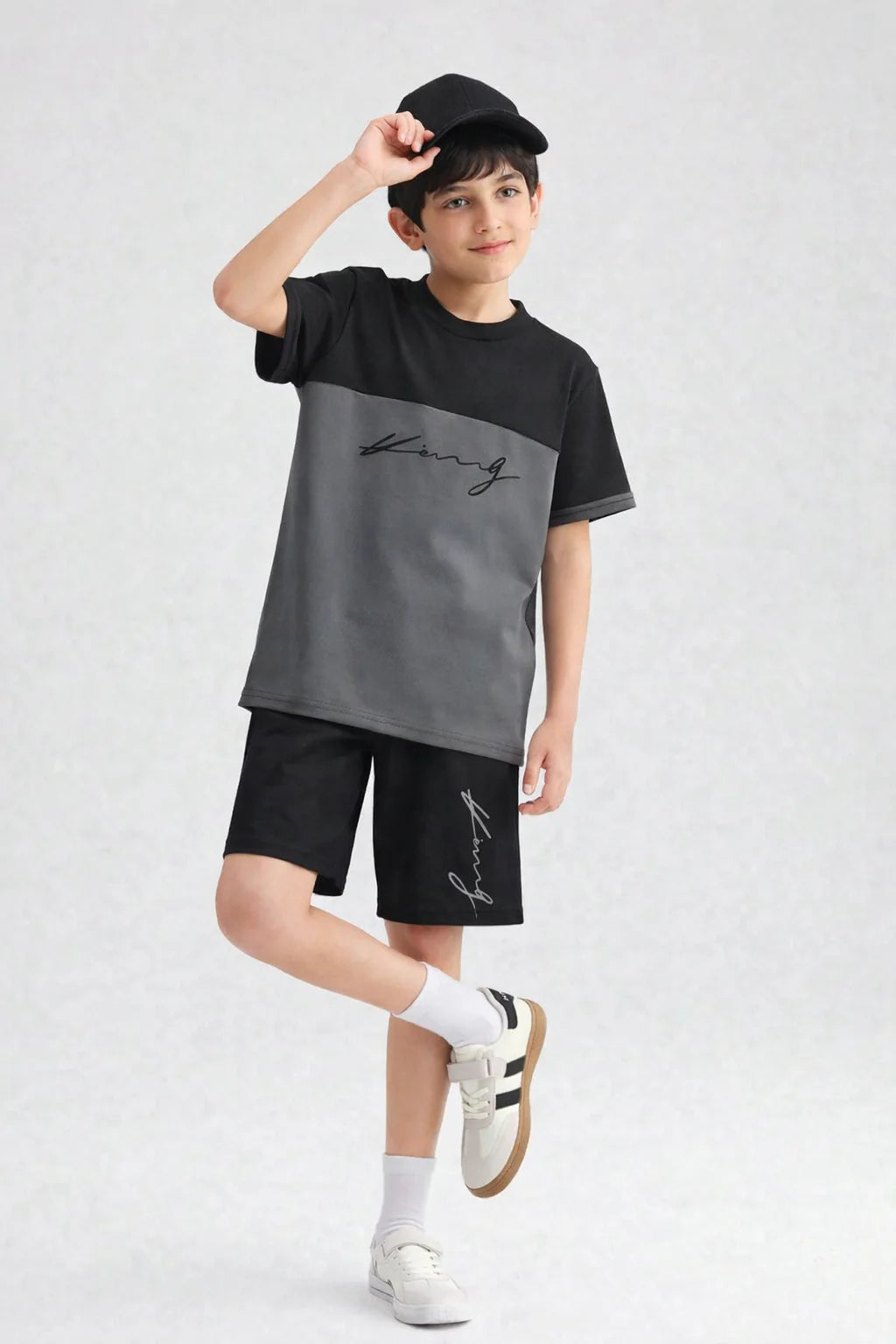 Grey Young Summer Nicker & Shirt