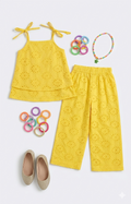 Lemon Chikan Kari Co Ord Set