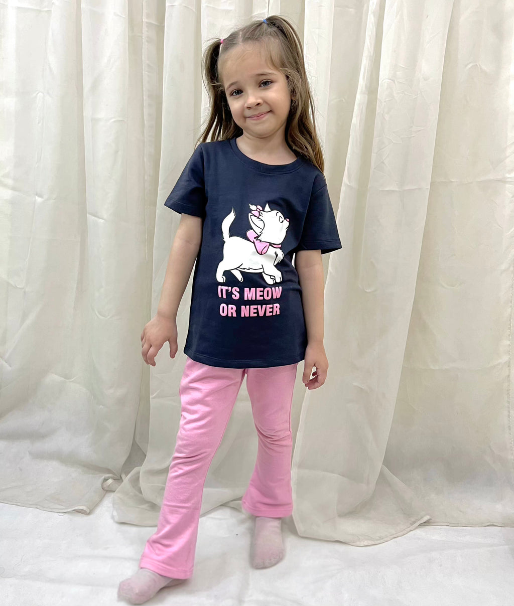 Meow Pink Bell Bottoms