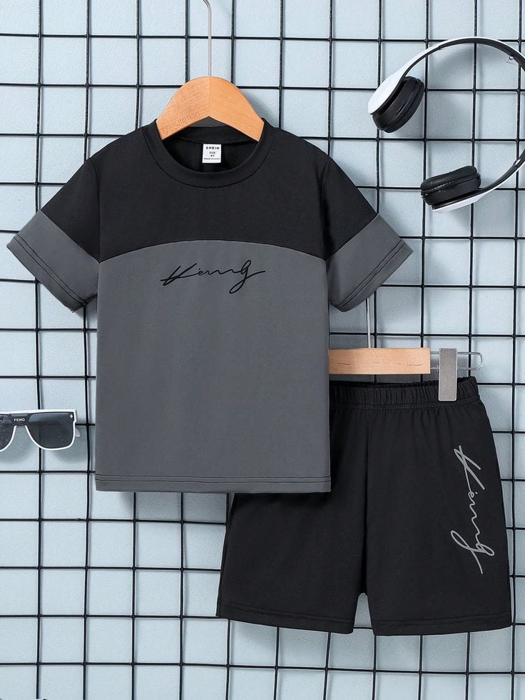 Grey Young Summer Nicker & Shirt