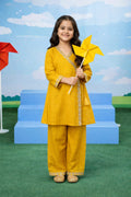 Mustard kurta and trouser set